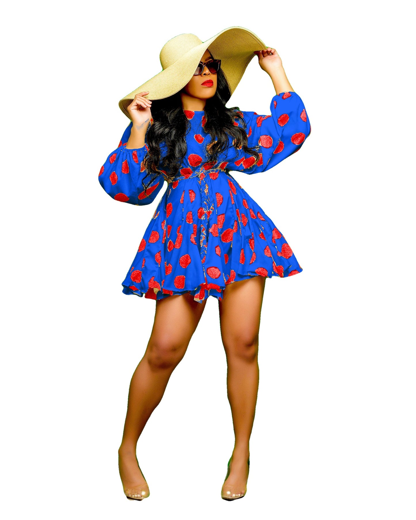 Robe moulante manches longues en tissu léger – Femme