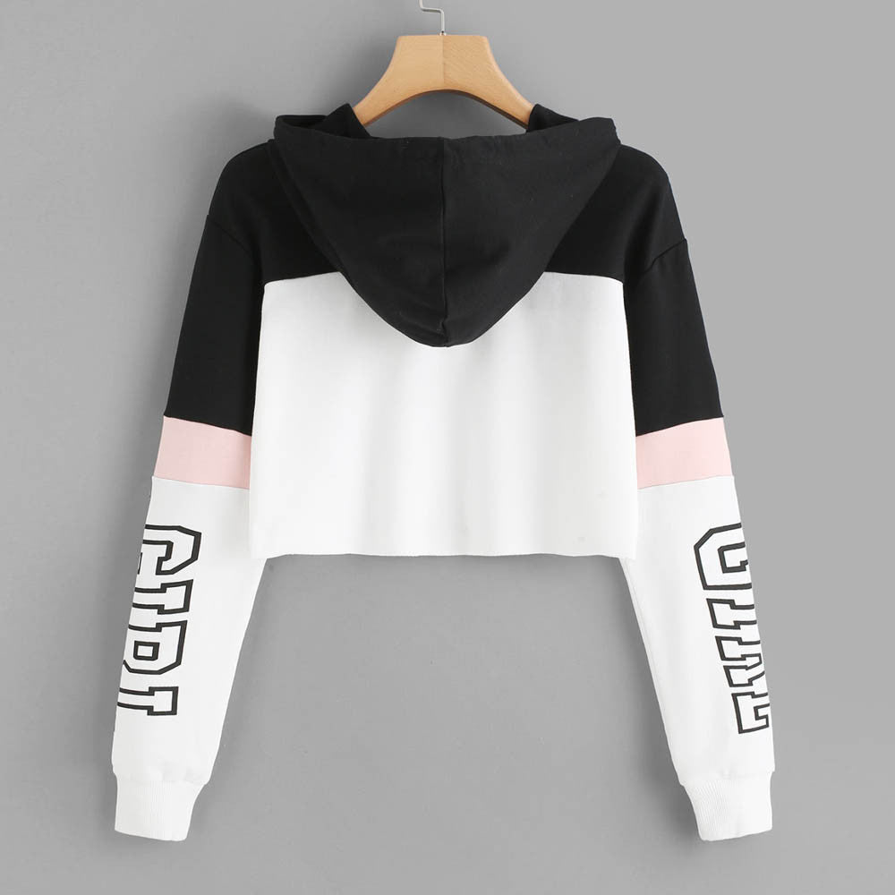 Crop top sweat à capuche femme – Look urbain & moderne