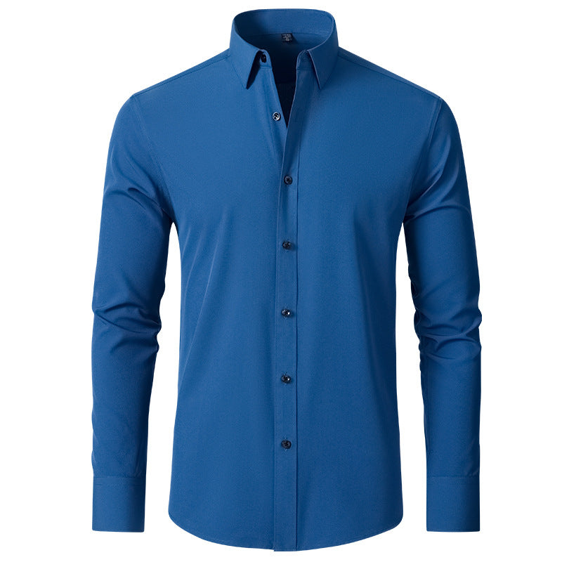 Chemise Homme Élégante Coupe Slim – Manches Longues, Style Business & Casual