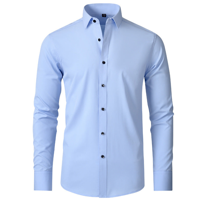 Chemise Homme Élégante Coupe Slim – Manches Longues, Style Business & Casual