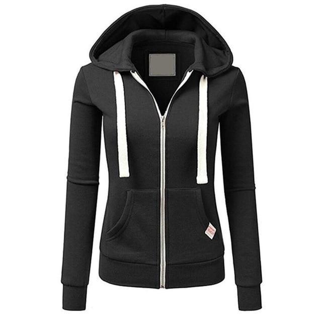 Sweat à capuche zippé femme – Coupe ajustée & style hivernal