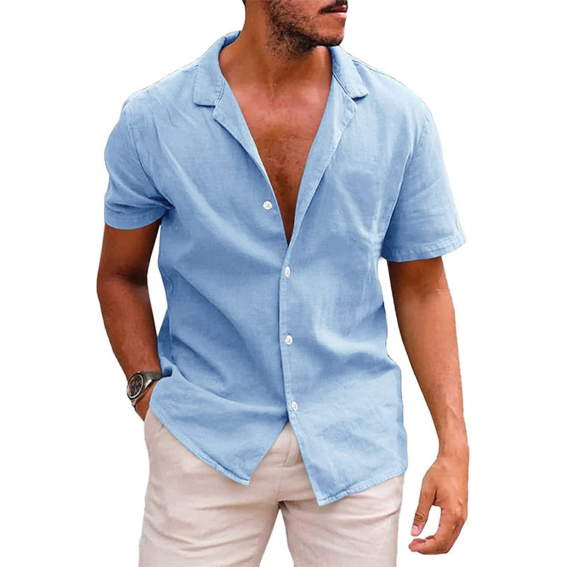 Chemise Homme Été Manches Courtes – Style Décontracté & Respirant