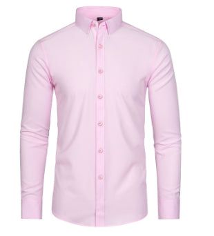 Chemise Homme Élégante Coupe Slim – Manches Longues, Style Business & Casual