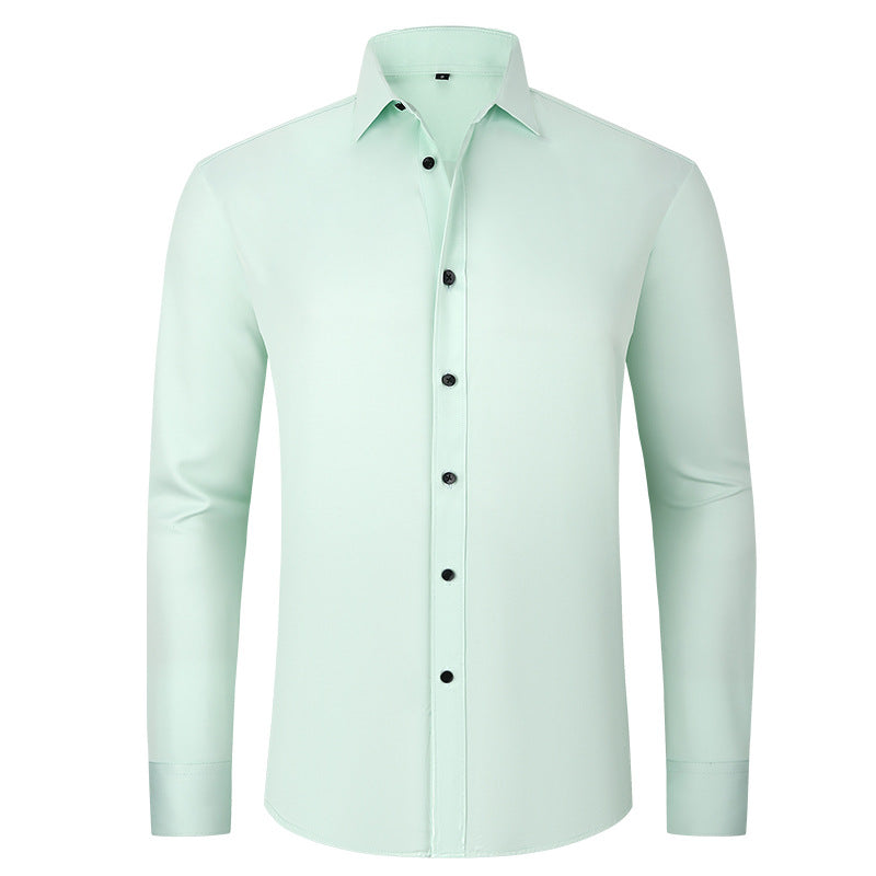 Chemise Homme Élégante Coupe Slim – Manches Longues, Style Business & Casual