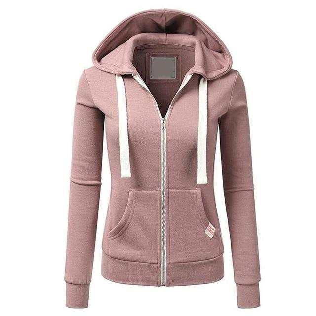 Sweat à capuche zippé femme – Coupe ajustée & style hivernal