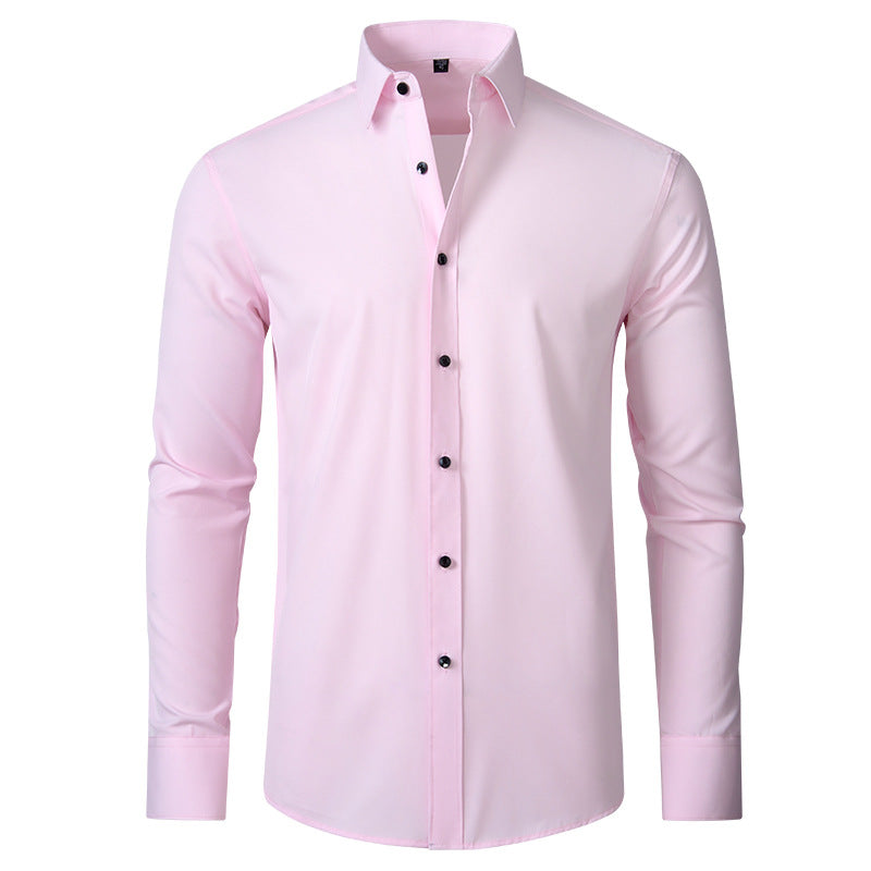 Chemise Homme Élégante Coupe Slim – Manches Longues, Style Business & Casual
