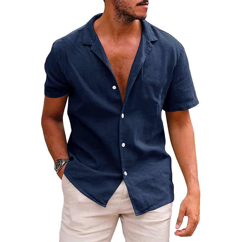 Chemise Homme Été Manches Courtes – Style Décontracté & Respirant