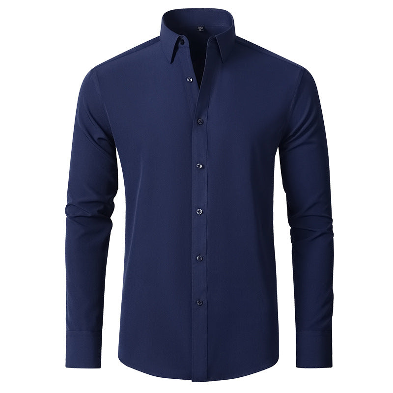 Chemise Homme Élégante Coupe Slim – Manches Longues, Style Business & Casual