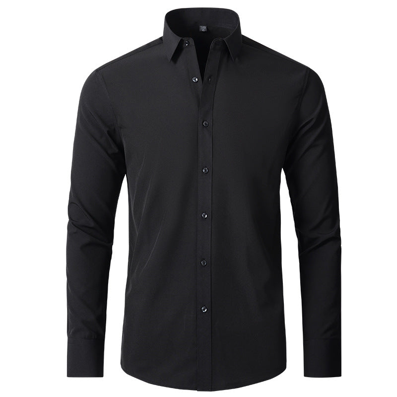 Chemise Homme Élégante Coupe Slim – Manches Longues, Style Business & Casual