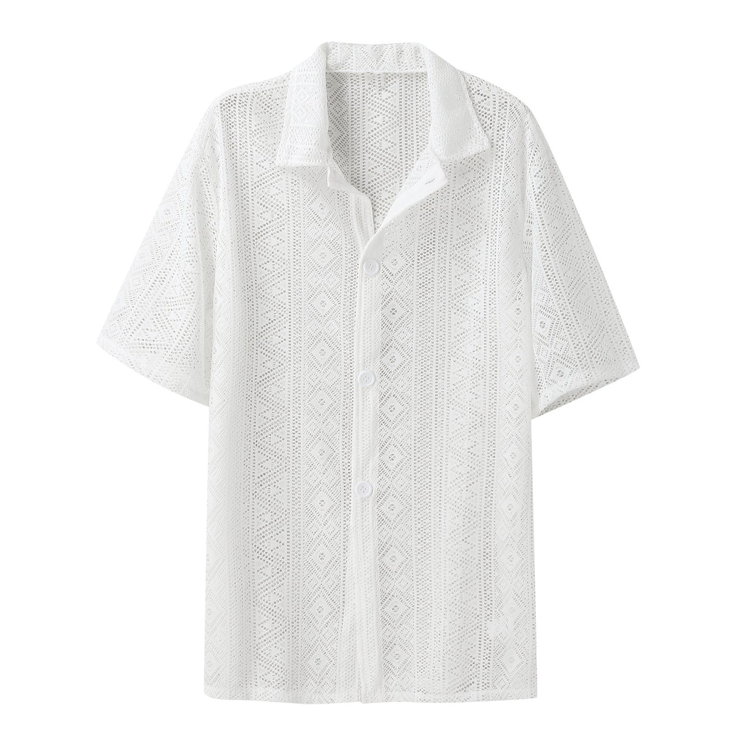 Chemise d’Été Homme – Manches Courtes, Aérée & Élégante