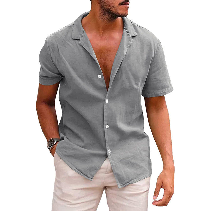 Chemise Homme Été Manches Courtes – Style Décontracté & Respirant